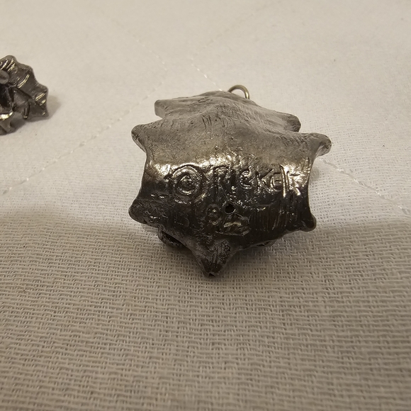 Handmade 100% Pewter Ornaments Bears Beautiful with Stands for tree or Table Vin - Picture 5 of 14